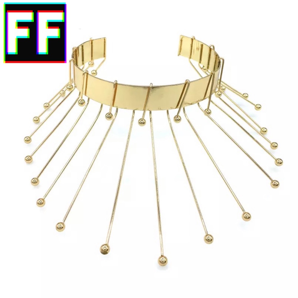 Spiked Choker Statement Necklace 🤘🏽 - Picture 2 of 8